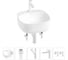 Набор Wellsee 5 в 1 Ideal накладная раковина 42x42 см 20214126R 1