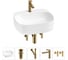 Набор Wellsee 5 в 1 Ideal накладная раковина 50x42 см 20214141R 1