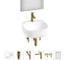 Набор Wellsee 6 в 1 Ideal накладная раковина 42x42 см 20218685R 1