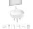 Набор Wellsee 6 в 1 Ideal накладная раковина 50x42 см 20218710R 1