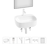 Набор Wellsee 6 в 1 Ideal накладная раковина 50x42 см 20218702R