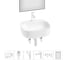 Набор Wellsee 6 в 1 Ideal накладная раковина 50x42 см 20218702R 1