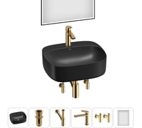 Набор Wellsee 6 в 1 Ideal накладная раковина 50x42 см 20218717R