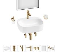 Набор Wellsee 7 в 1 Ideal накладная раковина 50x42 см 20218713R