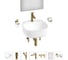 Набор Wellsee 7 в 1 Ideal накладная раковина 42x42 см 20218689R 1