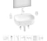Набор Wellsee 7 в 1 Ideal накладная раковина 50x42 см 20218714R 1