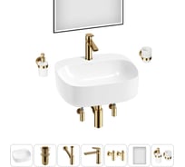 Набор Wellsee 7 в 1 Ideal накладная раковина 50x42 см 20218705R