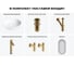 Акционный набор Wellsee 6 в 1 Brillant iCon накладная раковина 50x40 см 20218725R 12