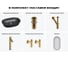 Акционный набор Wellsee 6 в 1 Brillant iCon накладная раковина 60x40 см 20218747R 12