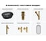 Акционный набор Wellsee 6 в 1 Brillant iCon накладная раковина 50x40 см 20218733R 12