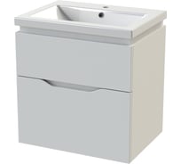 Подвесная тумба Orange TOPLINE Monaco 60-01 с умывальником, белая TMO60-01WK