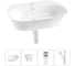 Набор Wellsee 4 в 1 Excellence Pro накладная/подвесная раковина 60x47 см 20217064R 1