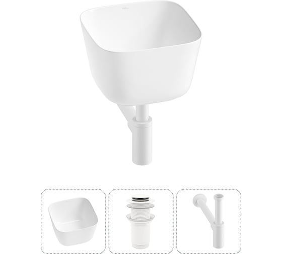 Набор Wellsee 3 в 1 Fontenay Paris накладная раковина 38x38 см 20214050R 1