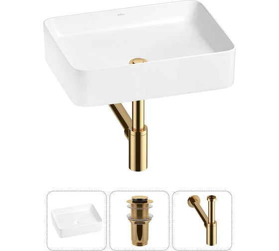 Набор Wellsee 3 в 1 Mint накладная раковина 50x38 см 20212483R 1