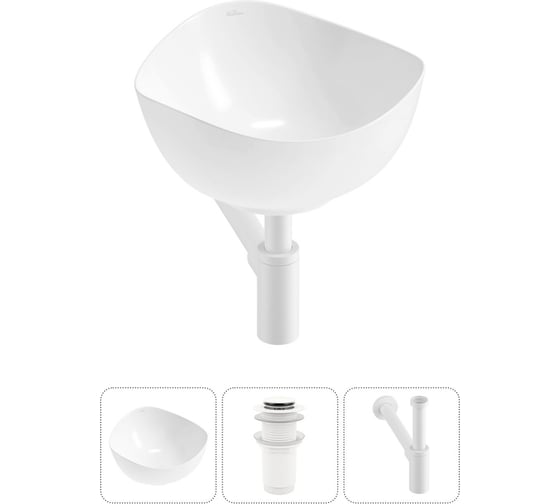 Набор Wellsee 3 в 1 Nexus Flex накладная раковина 38x36 см 20214014R 1