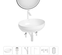 Набор Wellsee 6 в 1 Air Gap R накладная раковина 50x36 см 20218866R