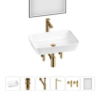 Набор Wellsee 6 в 1 Cromulent накладная раковина 56x40 см 20218997R