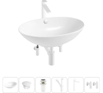 Набор Wellsee 6 в 1 Bliss накладная раковина 63x42 см 20217163R