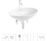 Набор Wellsee 6 в 1 Bliss накладная раковина 63x42 см 20217163R 1