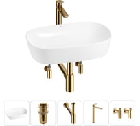 Акционный набор Wellsee 5 в 1 Ground Breaking накладная раковина 50x39 см 20212347R