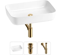 Акционный набор Wellsee 3 в 1 Preen накладная раковина 60x42 см 20214253R