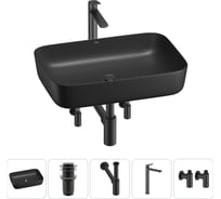 Акционный набор Wellsee 5 в 1 Preen накладная раковина 60x42 см 20214285R