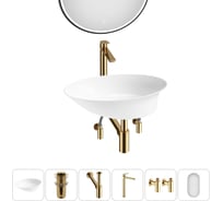 Набор Wellsee 6 в 1 Faze Moment накладная раковина 55x32 см 20218753R