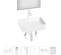 Набор Wellsee 6 в 1 Mint накладная раковина 50x38 см 20218896R
