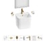 Набор Wellsee 7 в 1 M1 Limited Edition подвесная раковина 45x42 см 20219078R 1