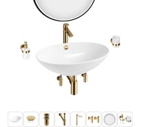 Набор Wellsee 8 в 1 Bliss накладная раковина 63x42 см 20218842R