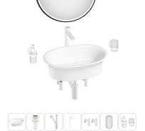Набор Wellsee 7 в 1 Faze Moment накладная раковина 60x39 см 20219024R