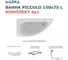 Ванна 1Marka PICCOLO 150x75 L Комплект Премиум 01пик1770лкп 10