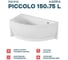 Ванна 1Marka PICCOLO 150x75 L Комплект Премиум 01пик1770лкп 11