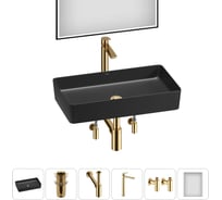 Набор Wellsee 6 в 1 FreeDom 2.0 накладная раковина 60x34 см 20217949R