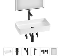 Набор Wellsee 6 в 1 FreeDom 2.0 накладная раковина 60x34 см 20217932R