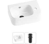 Комплект Wellsee 2 в 1 Lavinia Boho Bathroom Sink накладная/подвесная раковина 37x25 см 20216554R