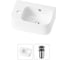 Комплект Wellsee 2 в 1 Lavinia Boho Bathroom Sink накладная/подвесная раковина 37x25 см 20216525R 1