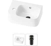 Комплект Wellsee 2 в 1 Lavinia Boho Bathroom Sink накладная/подвесная раковина 37x25 см 20216526R