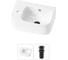 Комплект Wellsee 2 в 1 Lavinia Boho Bathroom Sink накладная/подвесная раковина 37x25 см 20216526R 1