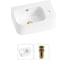 Комплект Wellsee 2 в 1 Lavinia Boho Bathroom Sink накладная/подвесная раковина 37x25 см 20216555R 1