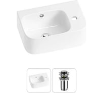 Комплект Wellsee 2 в 1 Lavinia Boho Bathroom Sink накладная/подвесная раковина 37x25 см 20216553R