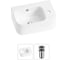 Комплект Wellsee 2 в 1 Lavinia Boho Bathroom Sink накладная/подвесная раковина 37x25 см 20216553R 1