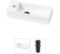 Комплект Wellsee 2 в 1 Lavinia Boho Bathroom Sink накладная/подвесная раковина 38x14 см 20215910R