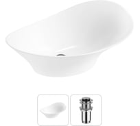 Комплект Wellsee 2 в 1 Lavinia Boho Bathroom Sink накладная раковина 56x33 см 20215348R