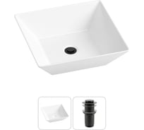 Комплект Wellsee 2 в 1 Lavinia Boho Bathroom Sink накладная раковина 42x42 см 20215160R