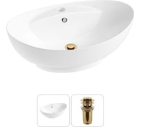 Комплект Wellsee 2 в 1 Lavinia Boho Bathroom Sink накладная раковина 59x39 см 20215145R