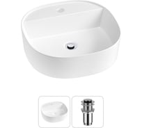 Комплект Wellsee 2 в 1 Lavinia Boho Bathroom Sink накладная раковина 44x44 см 20215175R