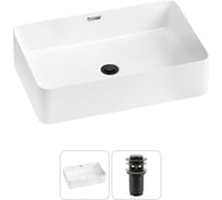 Комплект Wellsee 2 в 1 Lavinia Boho Bathroom Sink накладная раковина 55x37 см 20215224R