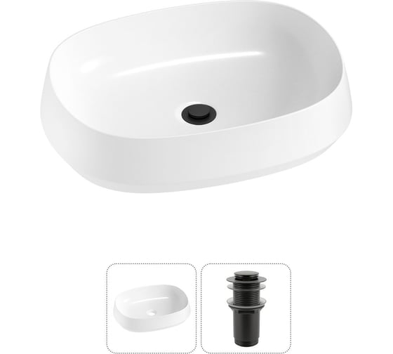 Комплект Wellsee 2 в 1 Lavinia Boho Bathroom Sink накладная раковина 54x41 см 20215397R
