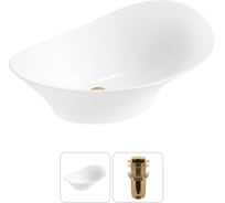 Комплект Wellsee 2 в 1 Lavinia Boho Bathroom Sink накладная раковина 56x33 см 20215350R